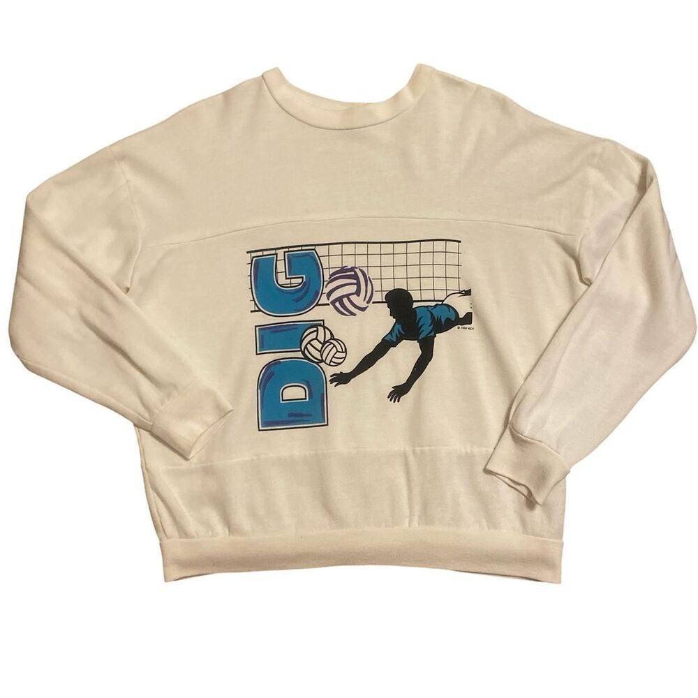 1993 Volleyball sportswear crewneck